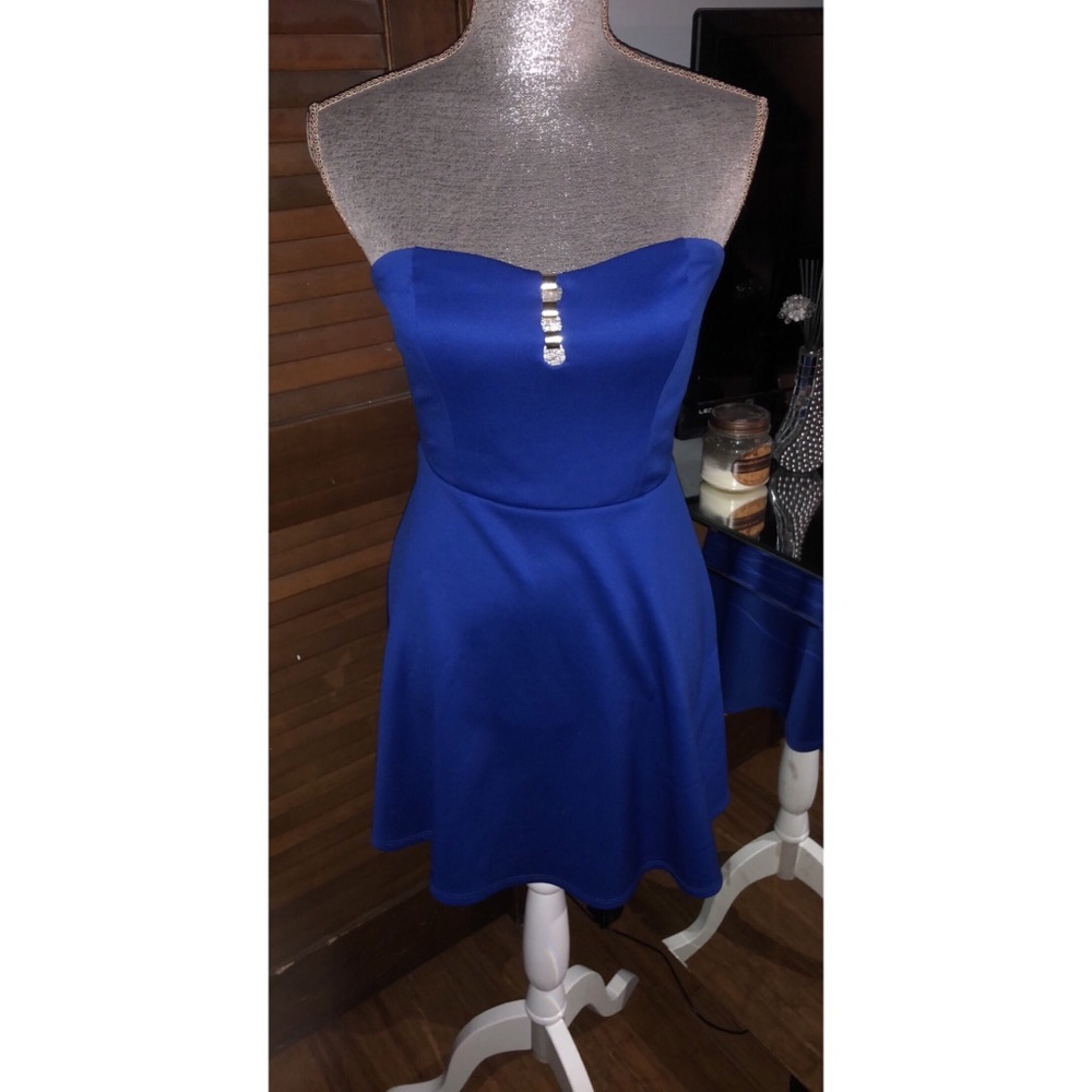 Royal Blue Skater Dress